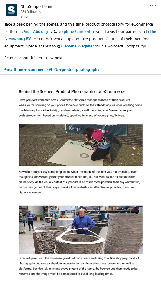 Article Photoshooting