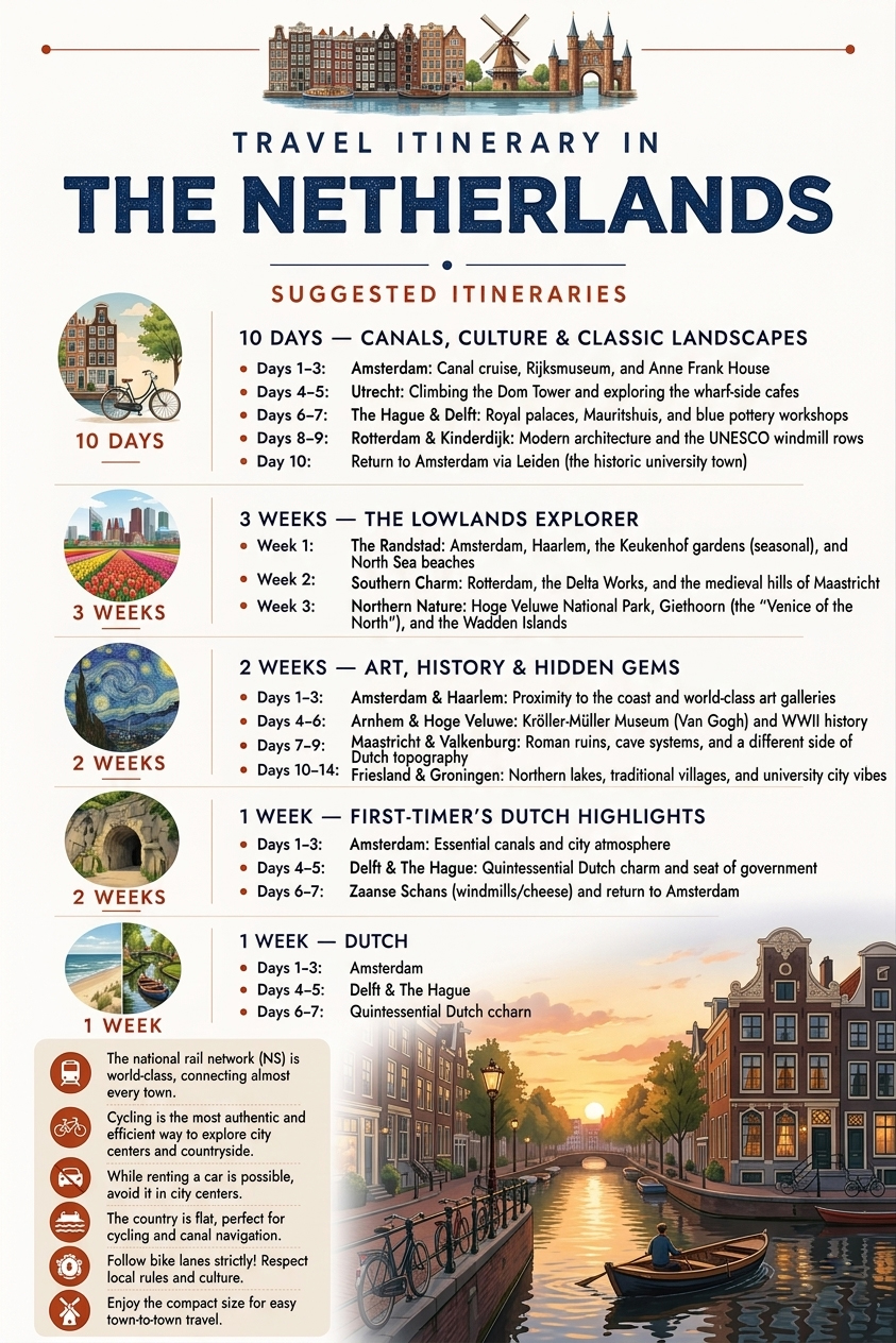 Itineraries in Netherlands