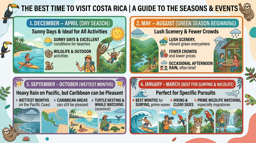 The Best Time to visit Costa Rica