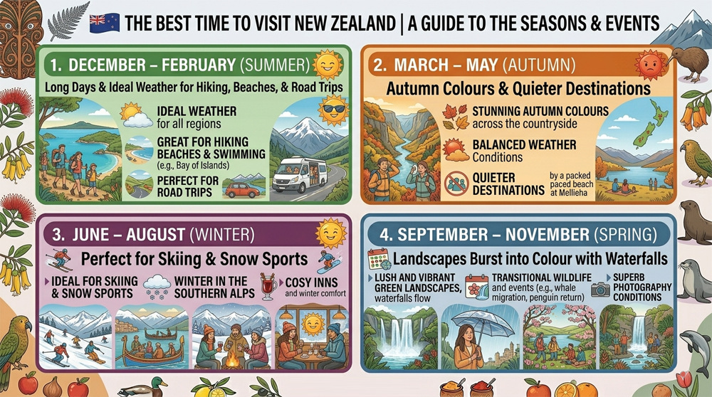 The Best Time to visit New Zealand