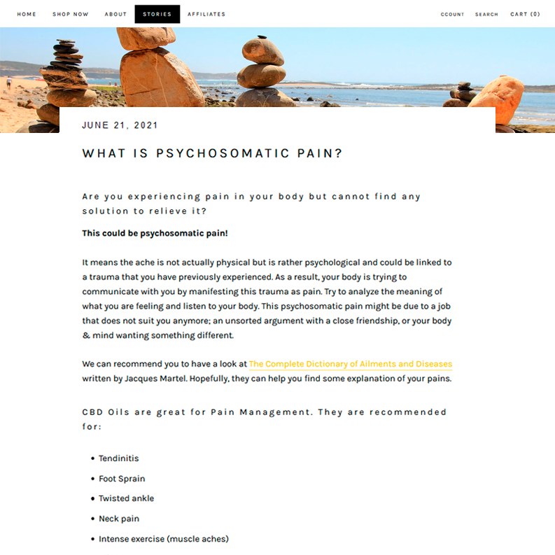 What is Psychosomatic Pain article