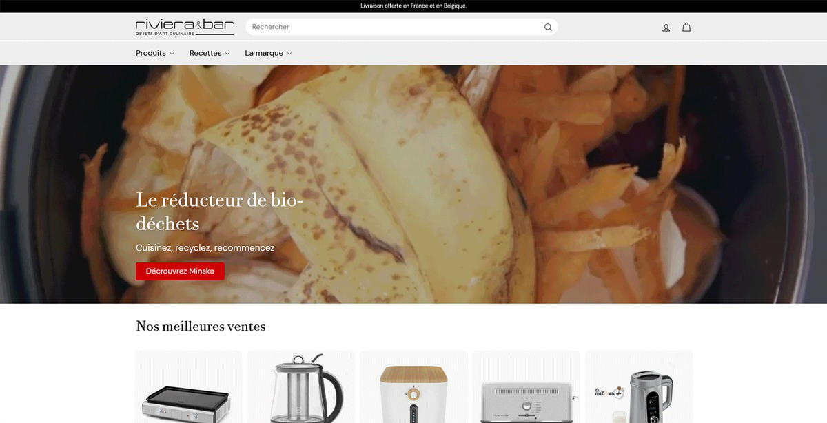 Riviera & Bar - Shopify eCommerce